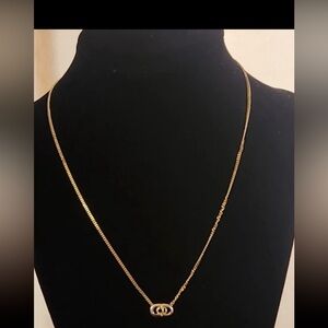 Christian Dior gold necklace